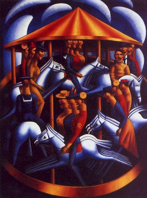 Mark Gertler The Merry Go Round oil painting picture